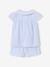 Short-sleeved pyjama playsuit to customise sky blue - vertbaudet enfant 