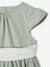 Party skater dress with bow sage green+white - vertbaudet enfant 