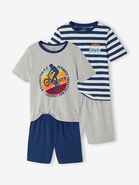 Pack of 2 pyjama shorts ocean blue - vertbaudet enfant 