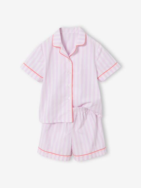 Short-sleeved pyjama playsuit to customise lilac - vertbaudet enfant 