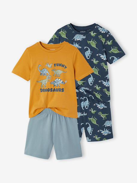 Pack of 2 dino pyjama shorts night blue - vertbaudet enfant 