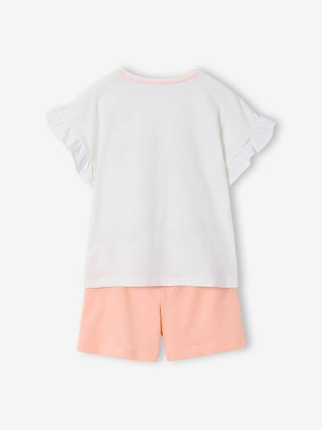 Pack of 2 pyjama shorts with hearts ecru - vertbaudet enfant 