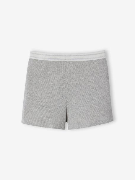 Pack of 2 short and long pyjamas marl grey - vertbaudet enfant 