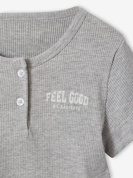Pack of 2 short and long pyjamas marl grey - vertbaudet enfant 