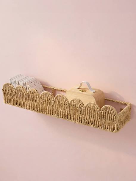 Scalloped paper rope shelf beige - vertbaudet enfant 