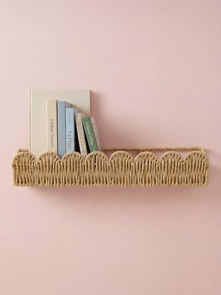 Scalloped paper rope shelf beige - vertbaudet enfant 