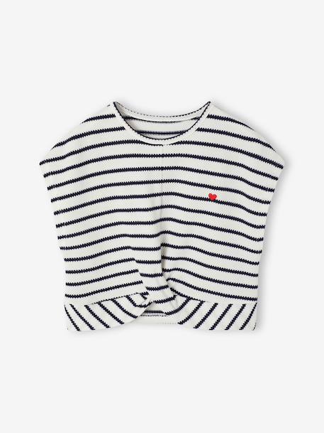 Fancy Knit T-Shirt & Shorts Set for Girls ecru+rose - vertbaudet enfant 