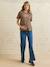 Organic Cotton* T-Shirt with Slogan, for Maternity cappuccino+ecru+khaki - vertbaudet enfant 