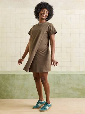 Vêtements de grossesse-Allaitement-Robe T-shirt grossesse et allaitement en coton bio*