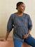 Balloon sleeve nursing blouse navy blue - vertbaudet enfant 