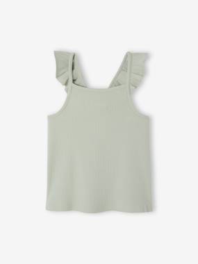 Girls-Girl's tank top with frilled straps 