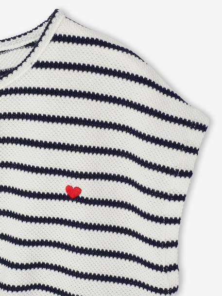 Fancy Knit T-Shirt & Shorts Set for Girls ecru+rose - vertbaudet enfant 