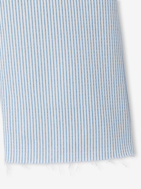 Girls' cotton bermuda shorts striped blue - vertbaudet enfant 
