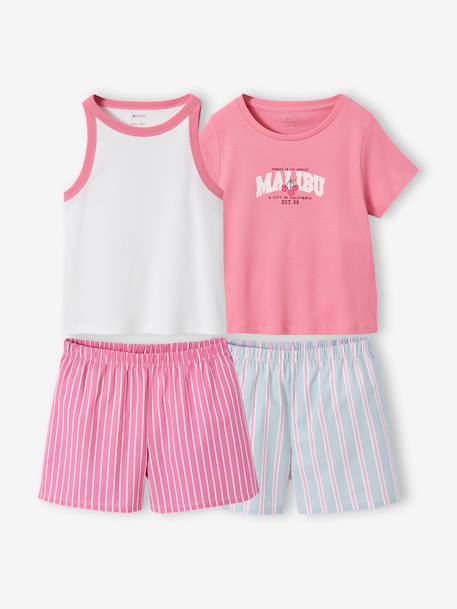 Pack of 2 short-sleeved pyjamas white - vertbaudet enfant 
