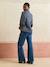 Balloon sleeve nursing blouse navy blue - vertbaudet enfant 