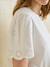 Short-sleeved maternity t-shirt with embroidery ecru - vertbaudet enfant 