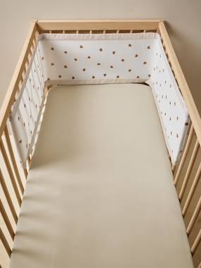 -Breathable HEARTS Cot Bumper
