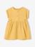 Dress in Cotton Gauze for Babies GREEN MEDIUM SOLID+ochre - vertbaudet enfant 