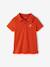 Set of 2 Plain, Short Sleeve Polo Shirts, for Boys aqua green+BLUE LIGHT SOLID WITH DESIGN+orange - vertbaudet enfant 