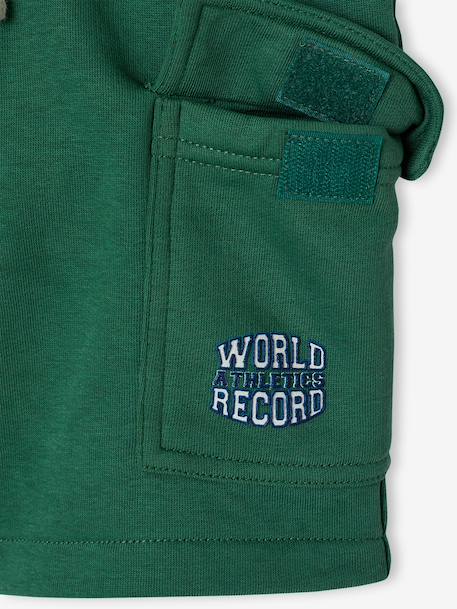 Cargo-Style Sports Shorts for Boys green+navy blue - vertbaudet enfant 