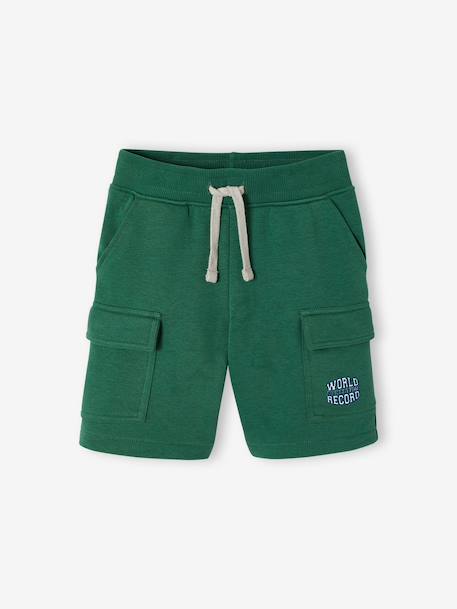 Cargo-Style Sports Shorts for Boys green+navy blue - vertbaudet enfant 