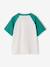 Boy's short-sleeved t-shirt emerald green+ocean blue - vertbaudet enfant 