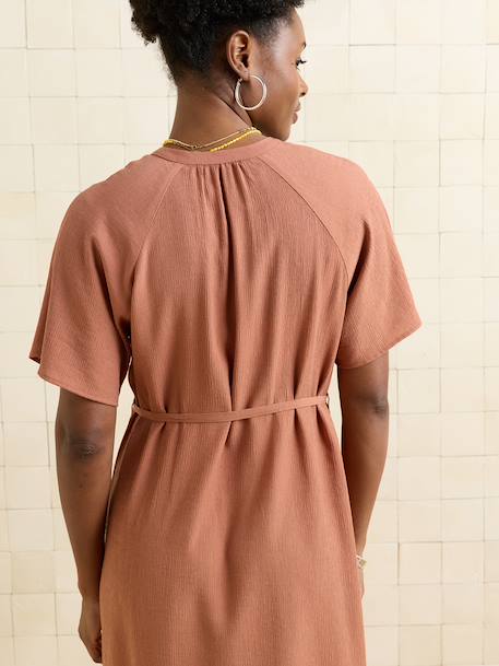 Fluid nursing clothes dress terracotta - vertbaudet enfant 