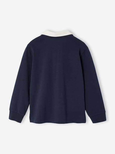 Polo rayé garçon gris chiné+marine+vert+vert d'eau - vertbaudet enfant 