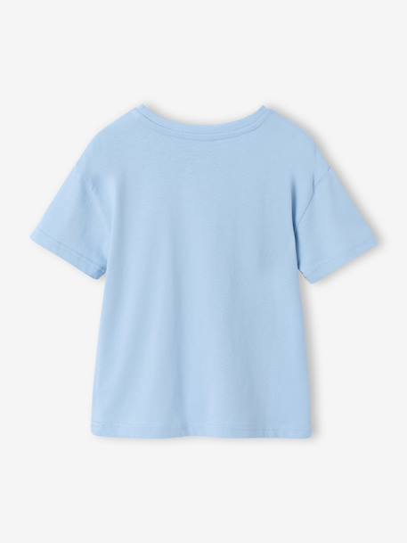 Boy's short-sleeved t-shirt pecan nut+sky blue - vertbaudet enfant 