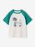 Boy's short-sleeved t-shirt emerald green+ocean blue - vertbaudet enfant 
