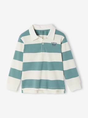 Striped Polo Shirt for Boys - vertbaudet enfant