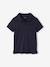 Set of 2 Plain, Short Sleeve Polo Shirts, for Boys aqua green+BLUE LIGHT SOLID WITH DESIGN+orange - vertbaudet enfant 