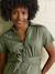 Wide-Leg, Short-Sleeved Lyocell Jumpsuit for Pregnancy & Nursing olive+stone - vertbaudet enfant 