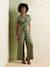 Wide-Leg, Short-Sleeved Lyocell Jumpsuit for Pregnancy & Nursing olive+stone - vertbaudet enfant 