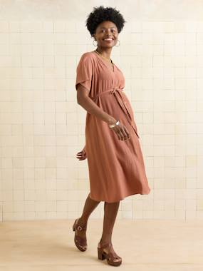 -Robe grossesse allaitement fluide