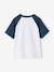 Boy's short-sleeved t-shirt emerald green+ocean blue - vertbaudet enfant 