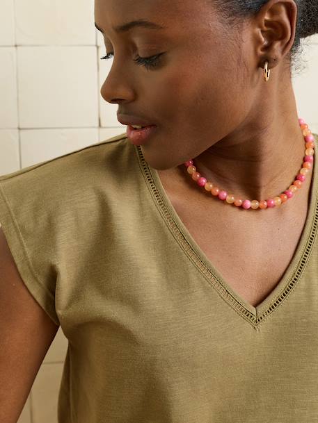 V-neck nursing t-shirt olive - vertbaudet enfant 