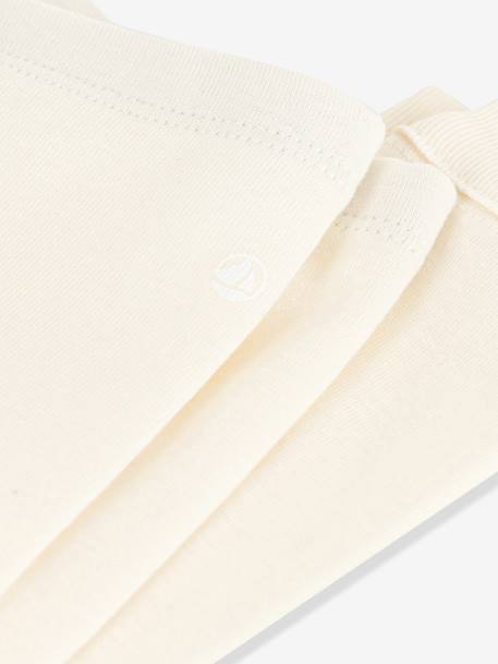 Baby leggings in plain cotton ecru - vertbaudet enfant 