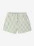 Girl's twill shorts ecru+sage green - vertbaudet enfant 