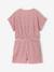 Girl's jersey playsuit ecru+multicoloured - vertbaudet enfant 