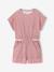 Girl's jersey playsuit ecru+multicoloured - vertbaudet enfant 
