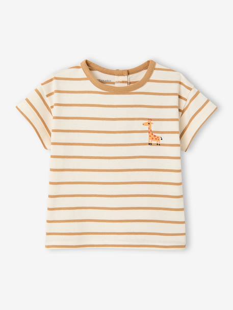 Baby short-sleeved t-shirt caramel - vertbaudet enfant 