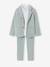 Ceremony suit with Mao collar shirt, jacket and trousers for boys aqua green+beige+sky blue - vertbaudet enfant 