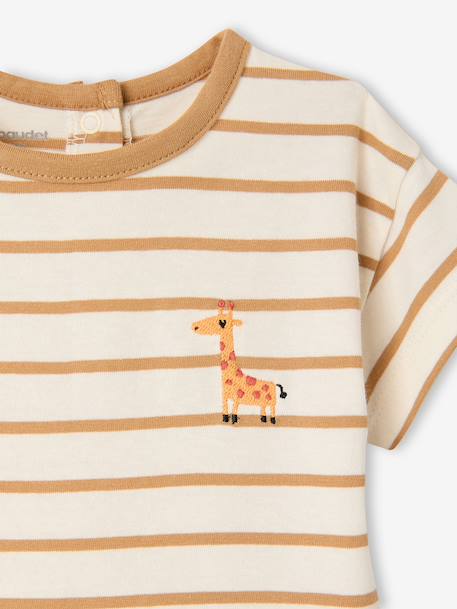 T-shirt manches courtes bébé caramel - vertbaudet enfant 
