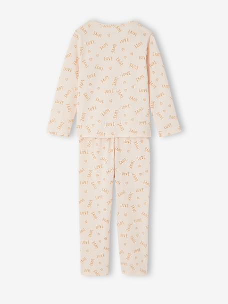 Pack of 3 leopard print pyjamas for girls ecru - vertbaudet enfant 