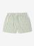 Girl's twill shorts ecru+sage green - vertbaudet enfant 