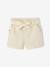 Short fille style paperbag écru+rose+tomette - vertbaudet enfant 