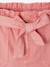 Paperbag Shorts for Girls ecru+rose+tomato red - vertbaudet enfant 