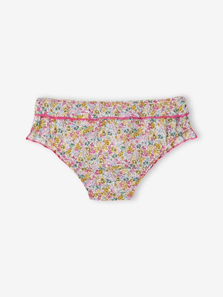 Girls' organic cotton swim briefs multicoloured - vertbaudet enfant 