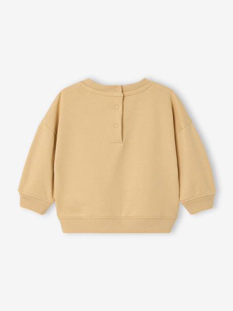 Long-sleeved baby boy's sweatshirt cappuccino - vertbaudet enfant 